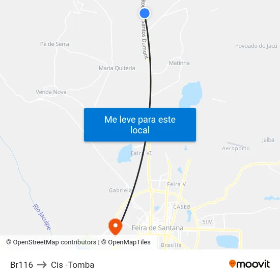 Br116 to Cis -Tomba map