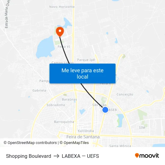 Shopping Boulevard to LABEXA — UEFS map