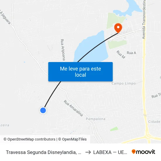 Travessa Segunda Disneylandia, 30 to LABEXA — UEFS map