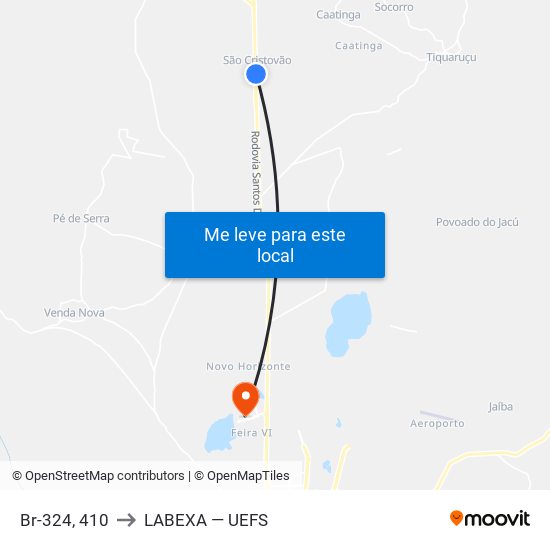 Br-324, 410 to LABEXA — UEFS map