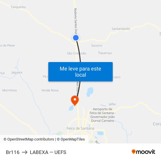 Br116 to LABEXA — UEFS map