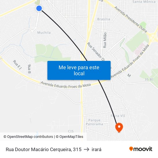 Rua Doutor Macário Cerqueira, 315 to irará map