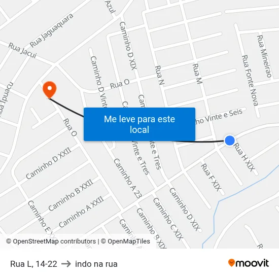 Rua L, 14-22 to indo na rua map