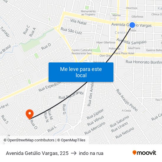 Avenida Getúlio Vargas, 225 to indo na rua map