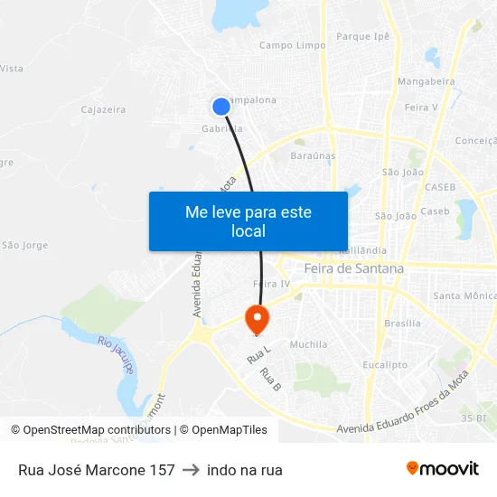 Rua José Marcone 157 to indo na rua map