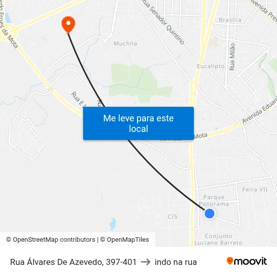 Rua Álvares De Azevedo, 397-401 to indo na rua map
