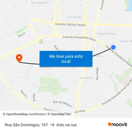 Rua São Domingos, 167 to indo na rua map