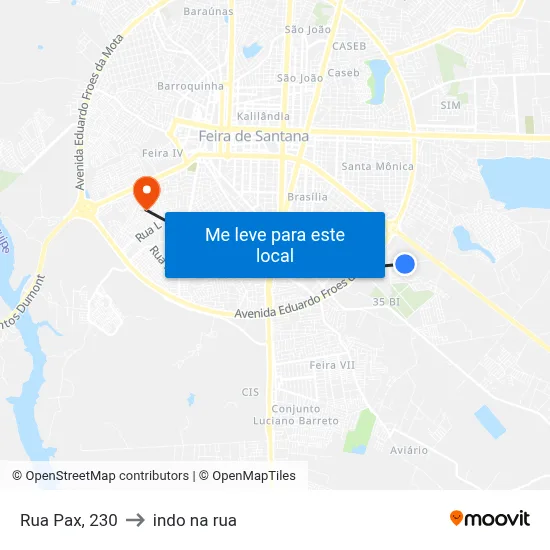 Rua Pax, 230 to indo na rua map