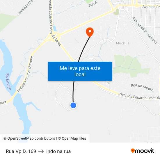 Rua Vp D, 169 to indo na rua map
