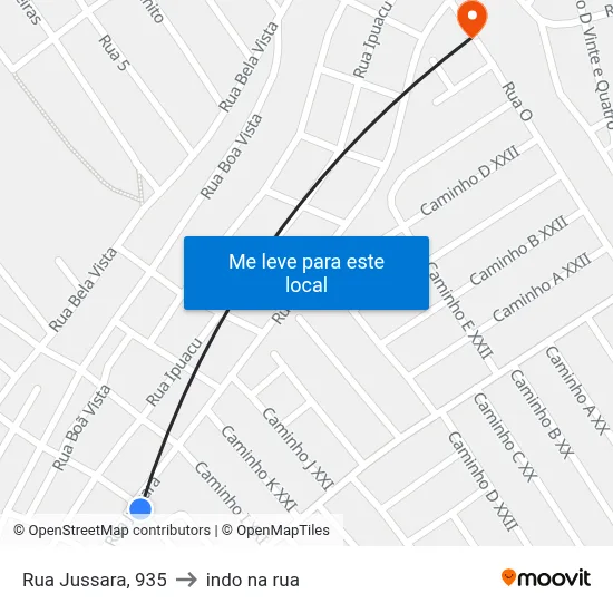 Rua Jussara, 935 to indo na rua map