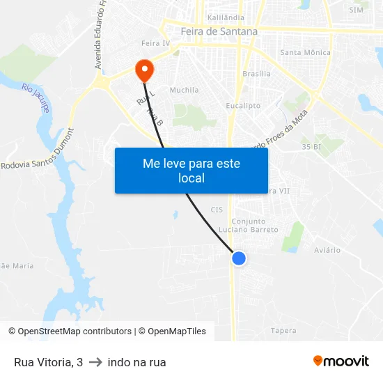 Rua Vitoria, 3 to indo na rua map