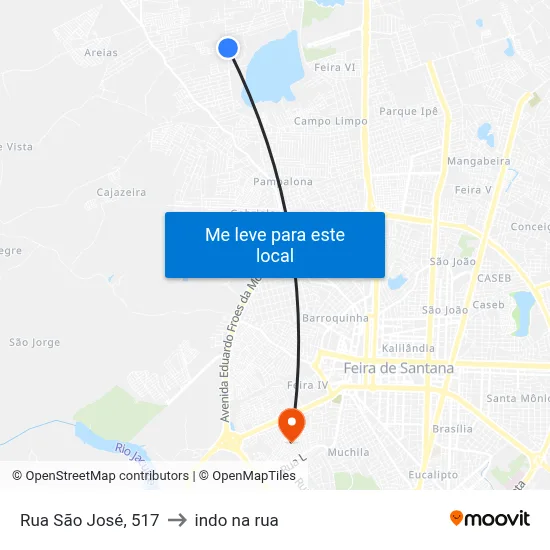 Rua São José, 517 to indo na rua map