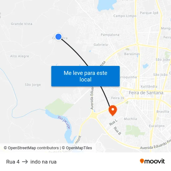 Rua 4 to indo na rua map