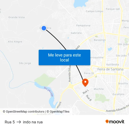 Rua 5 to indo na rua map