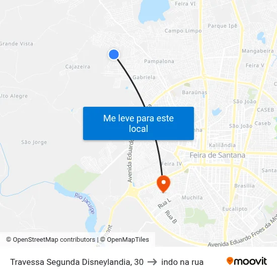 Travessa Segunda Disneylandia, 30 to indo na rua map