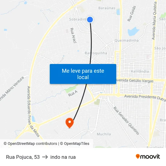 Rua Pojuca, 53 to indo na rua map