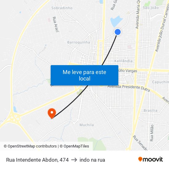 Rua Intendente Abdon, 474 to indo na rua map