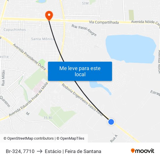 Br-324, 7710 to Estácio | Feira de Santana map