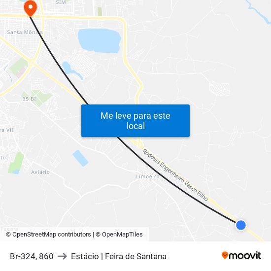 Br-324, 860 to Estácio | Feira de Santana map