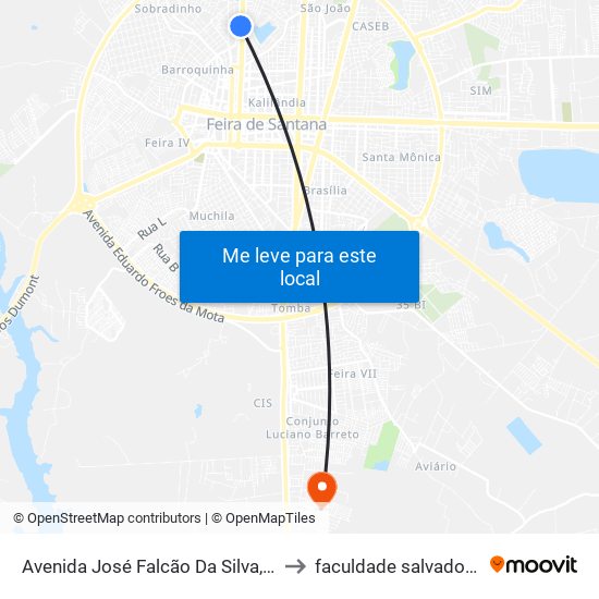 Avenida José Falcão Da Silva, 1329-1331 to faculdade salvador unifacs map