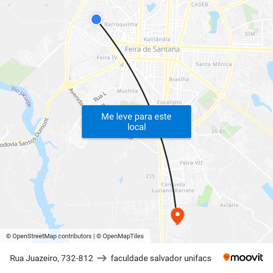 Rua Juazeiro, 732-812 to faculdade salvador unifacs map