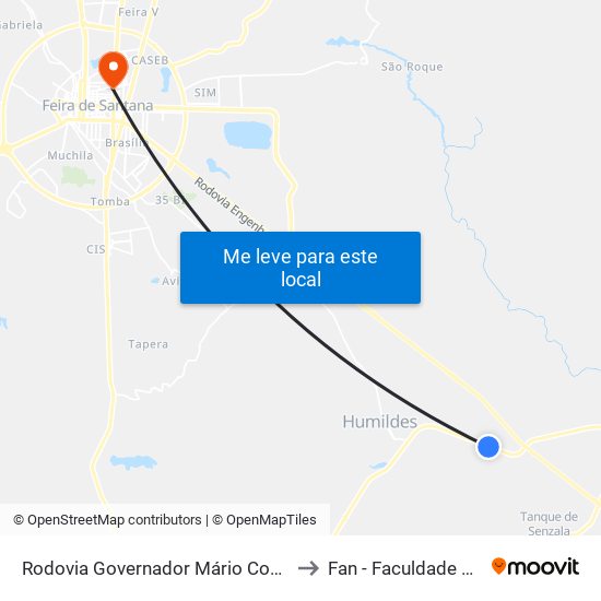 Rodovia Governador Mário Covas, 173 to Fan - Faculdade Nobre map