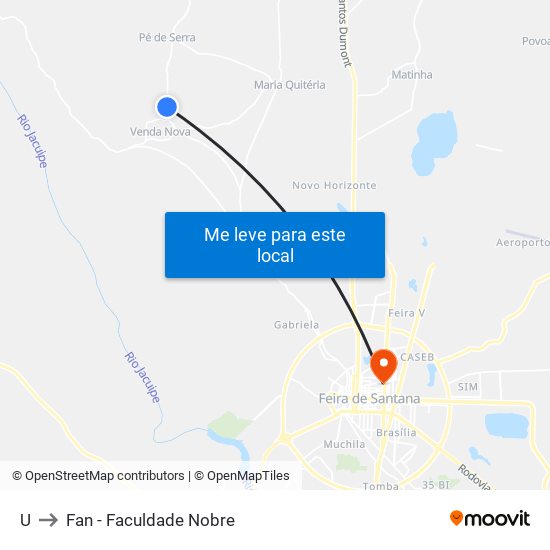 U to Fan - Faculdade Nobre map