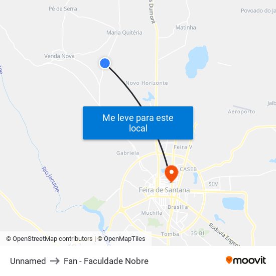 Unnamed to Fan - Faculdade Nobre map