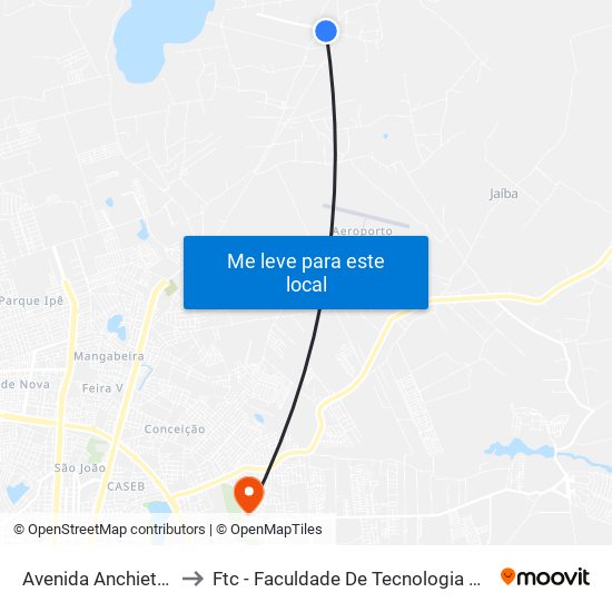 Avenida Anchieta, 446 to Ftc - Faculdade De Tecnologia E Ciências map