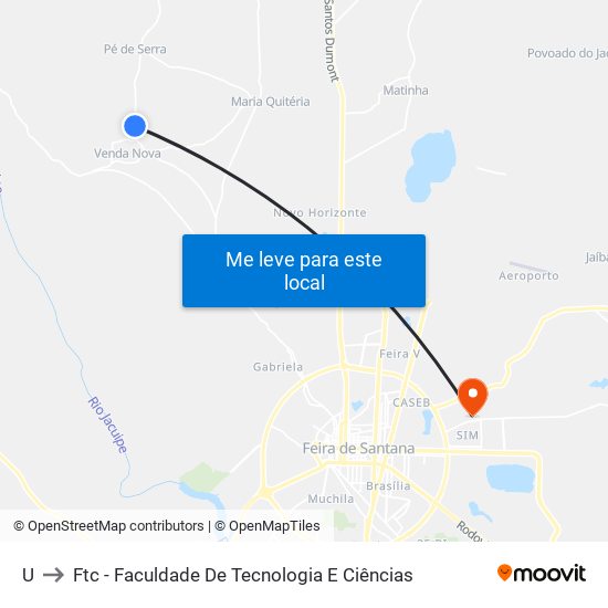 U to Ftc - Faculdade De Tecnologia E Ciências map