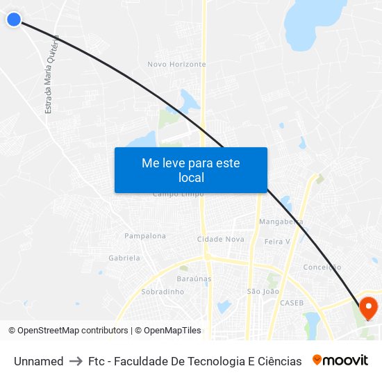 Unnamed to Ftc - Faculdade De Tecnologia E Ciências map