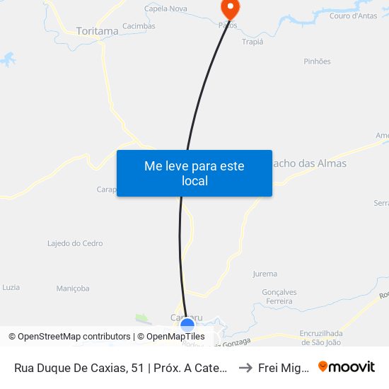 Rua Duque De Caxias, 51 | Próx. A Catedral to Frei Migue map