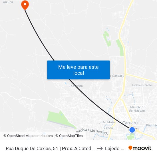 Rua Duque De Caxias, 51 | Próx. A Catedral to Lajedo Do map