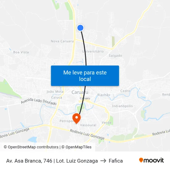 Av. Asa Branca, 746 | Lot. Luiz Gonzaga to Fafica map