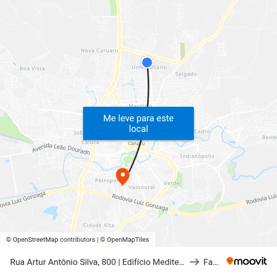 Rua Artur Antônio Silva, 800 | Edifício Mediterrâneo Club to Fafica map
