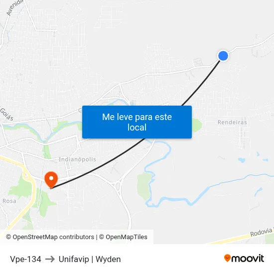Vpe-134 to Unifavip | Wyden map