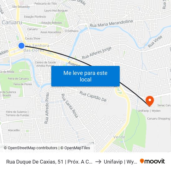 Rua Duque De Caxias, 51 | Próx. A Catedral to Unifavip | Wyden map