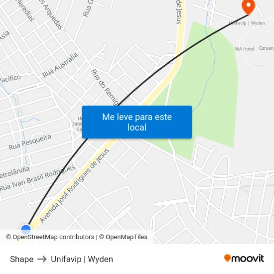 Shape to Unifavip | Wyden map