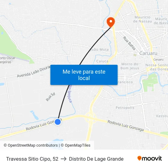 Travessa Sitio Cipo, 52 to Distrito De Lage Grande map