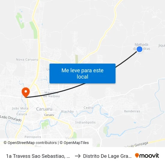1a Travess Sao Sebastiao, 7900 to Distrito De Lage Grande map