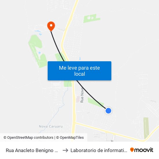 Av. Asa Branca, 107 | Lot. Luiz Gonzaga to Laboratorio de informatica - UFPE /CAA map