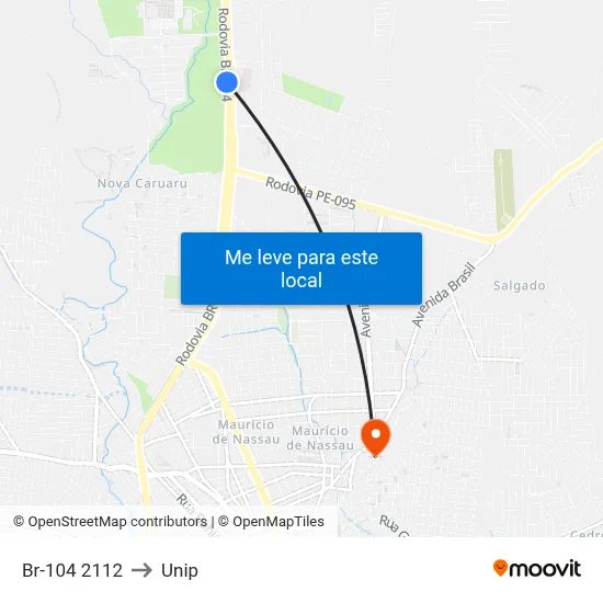 Br-104 2112 to Unip map