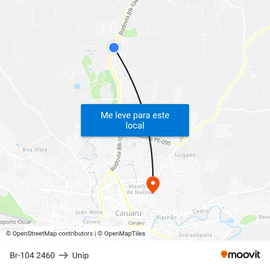 Br-104 2460 to Unip map