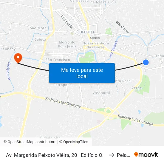 Av. Margarida Peixoto Viêira, 20 | Edifício Otávio Vieira to Peladas map