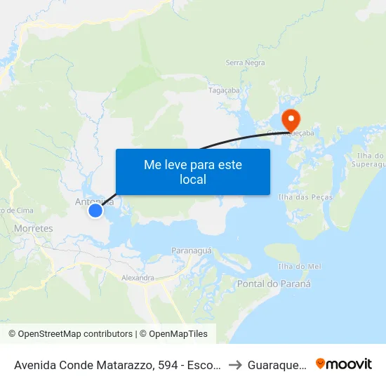 Avenida Conde Matarazzo, 594 - Escola Gil Feres to Guaraqueçaba map