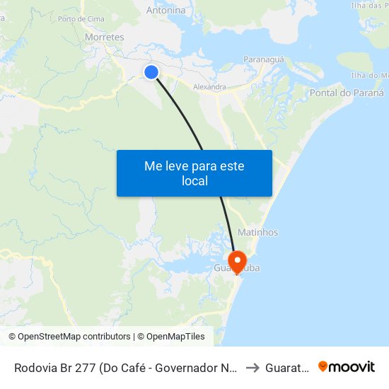 Rodovia Br 277 (Do Café - Governador Ney Braga) to Guaratuba map