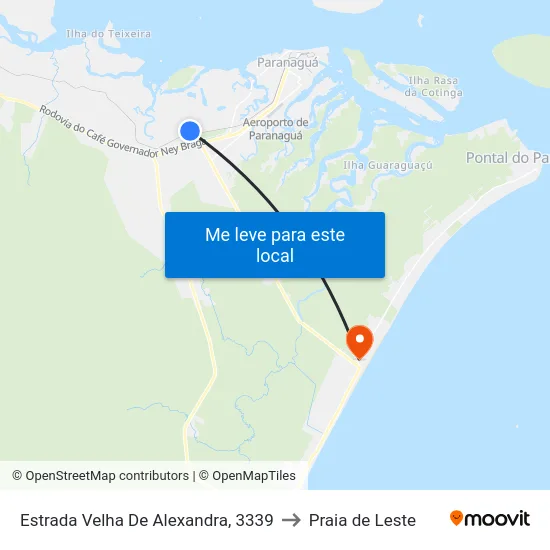 Estrada Velha De Alexandra, 3339 to Praia de Leste map