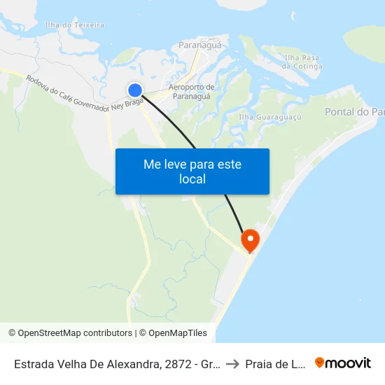 Estrada Velha De Alexandra, 2872 - Granelmar to Praia de Leste map