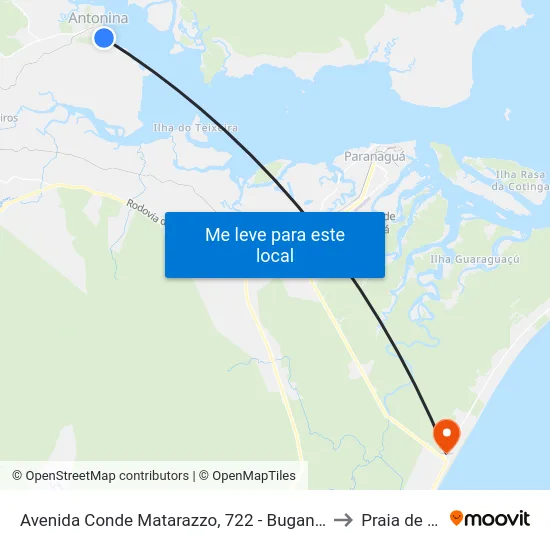 Avenida Conde Matarazzo, 722 - Buganvil Restaurante to Praia de Leste map
