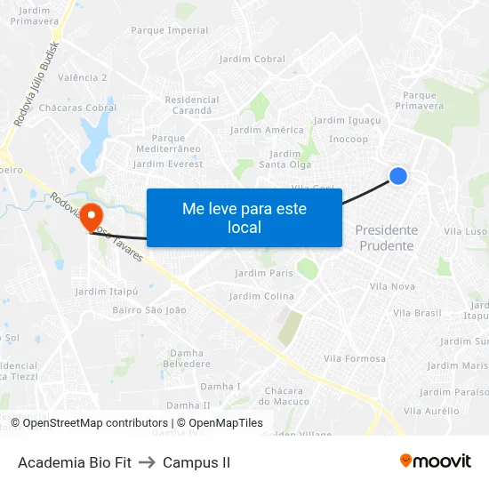 Academia Bio Fit to Campus  II map